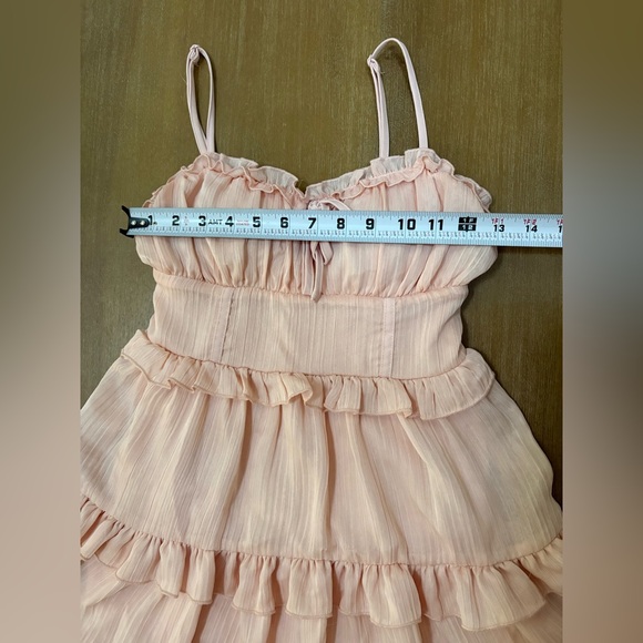 Wild Fable Pink Ruffled Mini Dress - Picture 5 of 7